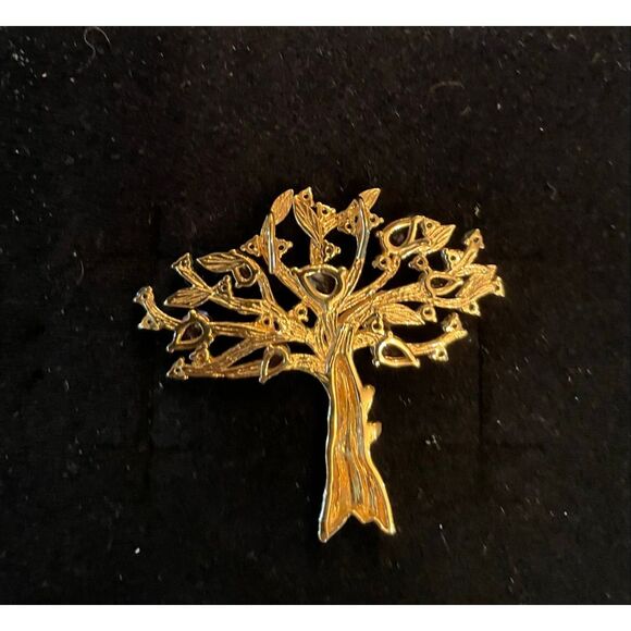 Tree of Life Pendant with Multicolor Gemstones – Amethyst, Citrine, Blue & Green - Picture 2 of 6